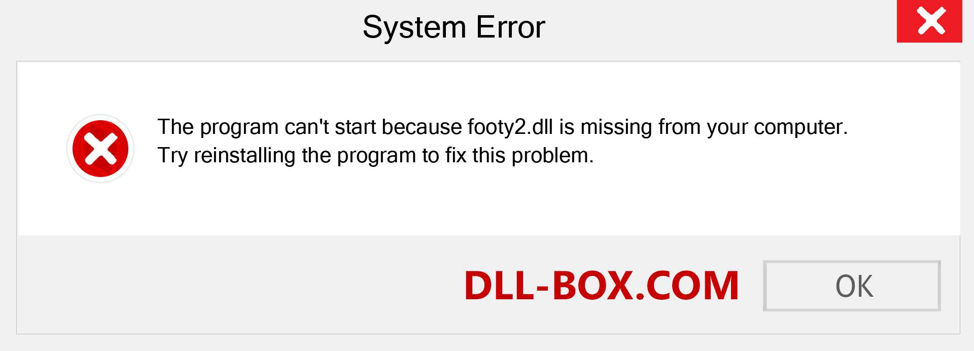  footy2.dll file is missing?. Download for Windows 7, 8, 10 - Fix  footy2 dll Missing Error on Windows, photos, images